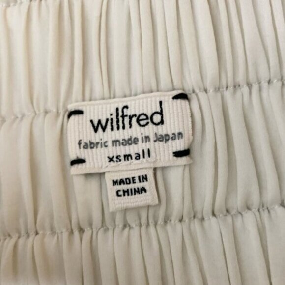 Aritzia Wilfred La Tour Skirt Draped High Lo High Waisted Birch Size XS - Picture 13 of 16